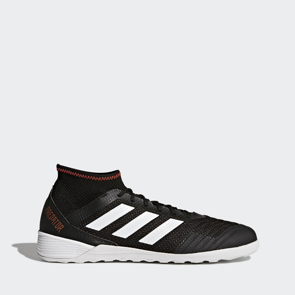 Adidas Predator Tango 18.3 Indoor - ποδοσφαιρικα παπουτσια ανδρικα - Μαυρα/Ασπρα/Κοκκινα,Μέγεθος: EU